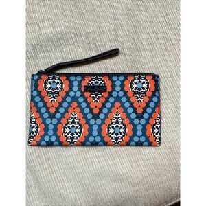 Vera Bradley Wristlet Wallet Orange, Blue Black, New W/O Tags